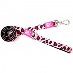 Max & Molly Pink Leopard Leash 