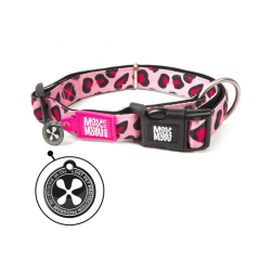 Max & Molly Pink Leopard Smart ID Collar 
